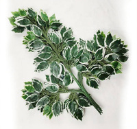 Feuilles de Banyan Artificielles pour Décoration Intérieure et Extérieure, Vente en Gros de Feuillage, Plantes Artificielles pour Mariages