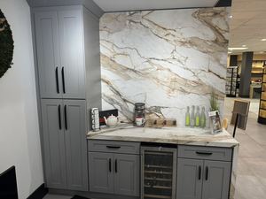 Moderne Gris Shaker Armoires de cuisine Évier Base Charnière Tiroir Panier RTA En Bois Contreplaqué Vietnam Usine pour Appartement Dosseret - Product Image 2