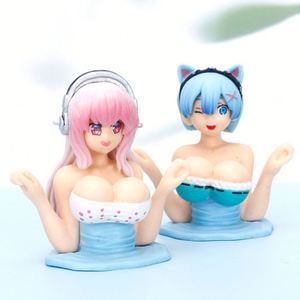 ของเล่นตัวการ์ตูนน่ารักๆสำหรับผู้หญิงใช้ตกแต่งรถแนวแอคชั่นเขย่าหน้าอกแบบโซนิโคสุดเซ็กซี่ - Product Image 1