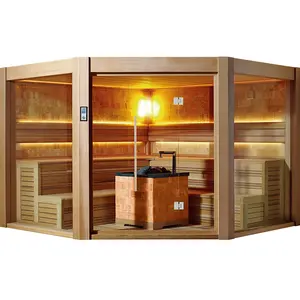 1501 SWANKIA konut buhar sauna odası açık buhar duş sauna odası