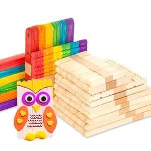 Disposable Biodegradable Birch Wood Food Grade Non Stick wooden Ice Cream Stick Popsicle Sticks