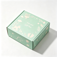 Boîte en carton ondulé finition mate, imprimée en couleur, avec garnissage déchiqueté, pour coffrets cadeaux de produits de beauté