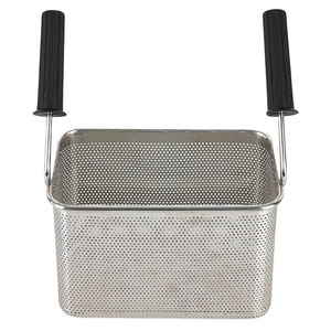 Pasta Basket Fine <b>Mesh</b> Double Handle Perforated Design <b>Strainer</b> Cooking Basket For Pasta - Product Image 3