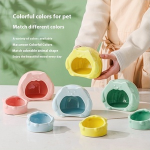 Forma di <span class=keywords><strong>orso</strong></span> criceto in ceramica Runpin Xx-0019 raffreddamento Comfort di raffreddamento criceto nido in colore Macron piccolo animale domestico ciotola per bere - Product Image 5