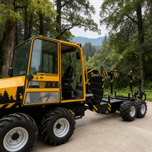 Remorque grue forestière HAIJU pour le transport de bois, prix de vente - Product Image 2