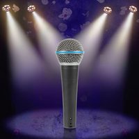 Microphone filaire Audio extérieur professionnel RC-58 SM-58 cardioïde polaire motif qualité métal Microphone portable Standard professionnel