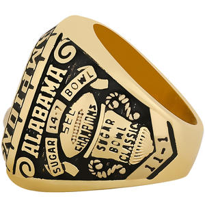 QIUZHEN <span class=keywords><strong>NCAA</strong></span> 1964-2020 Alabama Crimson Tide Kampioenschapsring Hoge Kwaliteit Amerikaanse Football Crimson Rode Legering Kampioenschapsring - Product Image 3