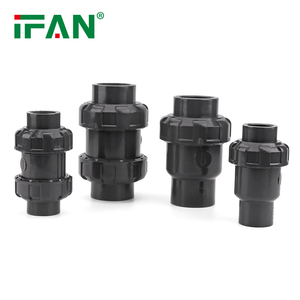 Vanne en plastique de chlorure de polyvinyle de prix usine IFAN <span class=keywords><strong>clapet</strong></span> <span class=keywords><strong>anti</strong></span>-<span class=keywords><strong>retour</strong></span> en <span class=keywords><strong>PVC</strong></span> égal PN10 PN16 vanne Union en <span class=keywords><strong>PVC</strong></span> - Product Image 4