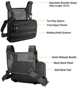 Muestra gratis Tactical GP Pouch Portable Hook Loop Patch Chest Rig Plate Carrier Chaleco de caza Bolsa de dulces adjunta Bolsa de almacenamiento - Product Image 5