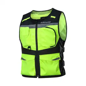 Waterproof Motorcycle Jacket Reflective Vest Motocross Protective Waistcoat Mesh Moto Vest Off-Road Racing Riding Vest