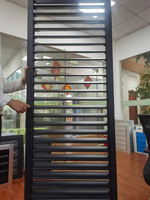 Persiennes en alliage d'aluminium de couleur personnalisée au design moderne Volets de fenêtre pour l'extérieur, l'intérieur et l'extérieur Ouverture horizontale