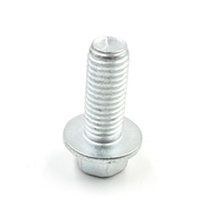 Boulons à tête hexagonale à bride en acier au carbone zingué blanc de classe 8.8 et 10.9, M3 M4 M5 M6 M8 M10 M12, personnalisés, de haute qualité, en gros
