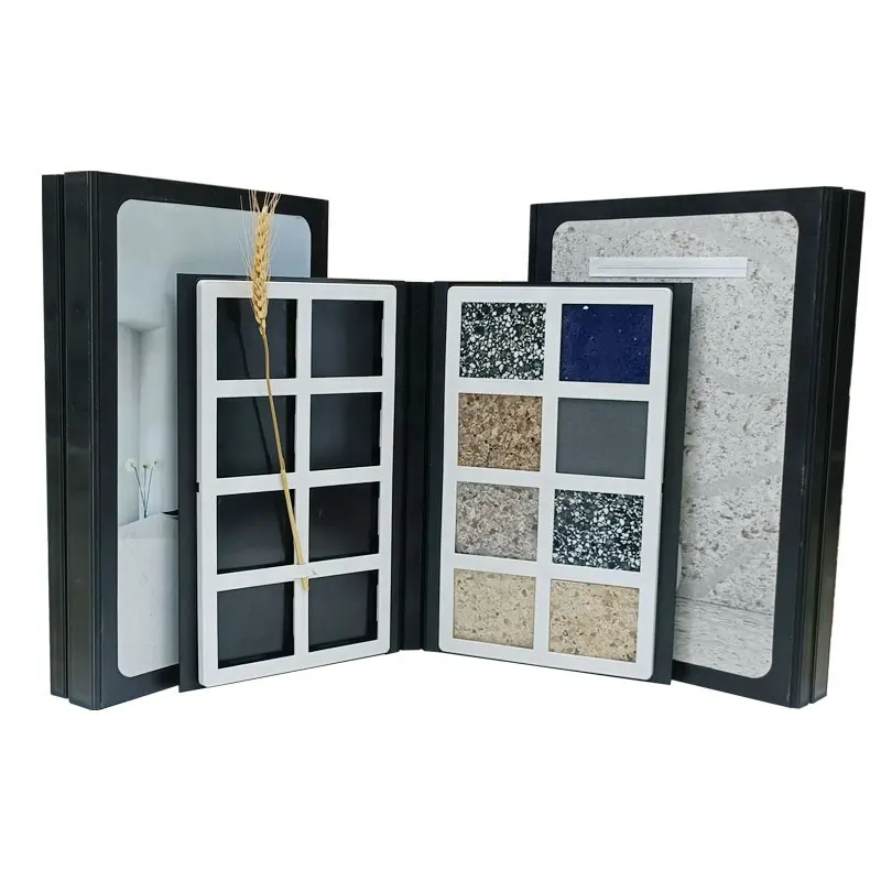 Hot Sale Plastic Quartz Stone Tile Specimen Folder Catalog Ceramic Granite Marble Mosaic Sample Display Book For Sale