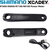 Manivelle droite Shimano XCADEY X-POWER Meter 170mm GPS Bluetooth ANT pour vélo de route ULTEGRA R8000 11S R7100 12S R8100 105 R7000