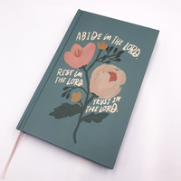 Agenda relié rigide personnalisé avec fil de couleur, élastique et 100 feuilles – Cadeau hebdomadaire/mensuel