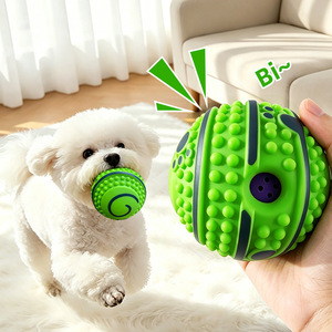 Nuevo Juguete de Plástico <span class=keywords><strong>para</strong></span> <span class=keywords><strong>Perros</strong></span>, Pelota Chirriante, Resistente a Mordidas, Autoentretenimiento, Antiaburrimiento <span class=keywords><strong>para</strong></span> <span class=keywords><strong>Perros</strong></span> Medianos y Grandes - Product Image 4