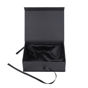 Tùy Chỉnh Sang Trọng Matte Đen Magnetic Satin Lót Chèn Tóc Giả Hộp Đồ Trang Sức Bao Bì Hộp Quà Tặng Đồ Trang Sức Với Satin Bên Trong - Product Image 2