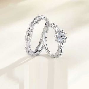 Anillos De Pareja Platinum Plated <b>Ring</b> Thorn Clover <b>Ring</b> Female Forest Sweet and Fresh Finger Fashion Open <b>Adjust</b> <b>Ring</b> - Product Image 2