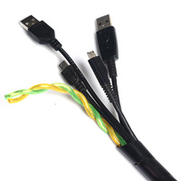 Banda Espiral de Polietileno Rentable para Envolver Cables, Funda Flexible para Cables, Protector de Cables, Se Puede Personalizar el Color y las Especificaciones