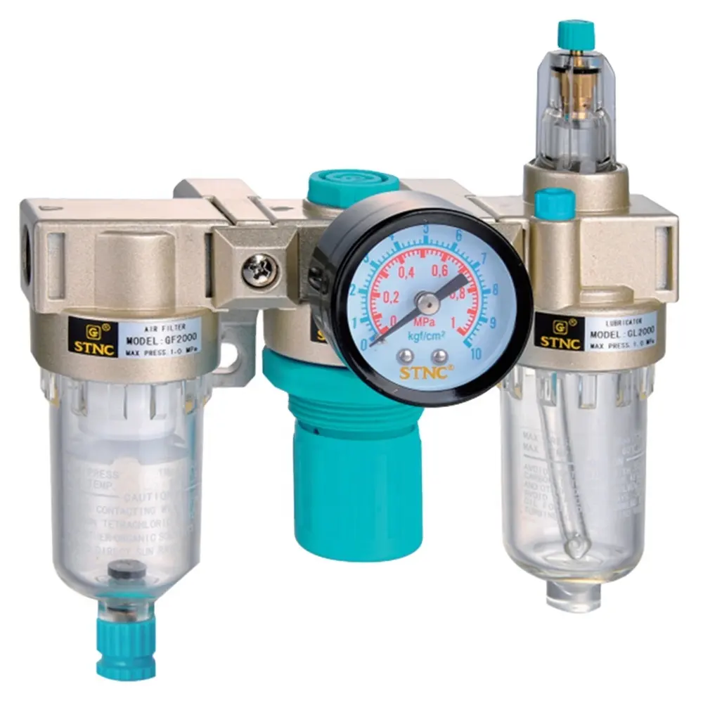 Lubrificatore regolatore filtro aria GC3000 tripletta trattamento aria