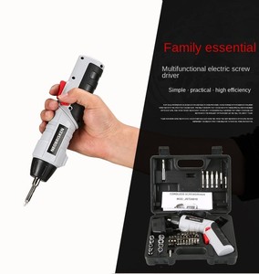 Tournevis pliable 4,8 V, kit cadeau portable rechargeable 45 pièces pour la maison, mini tournevis pliant N074 4,8 V, 45 ensembles de tournevis électriques - Product Image 6