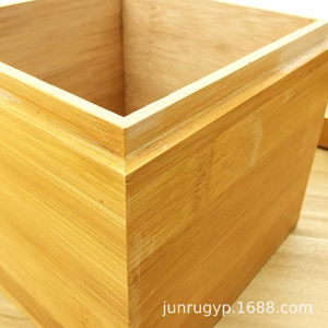 Caja de almacenamiento de té de bambú, caja cuadrada hecha a mano para regalo, caja artesanal para tetera de porcelana Jianzhan - Product Image 5