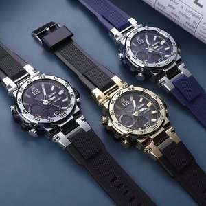 अनुकूलन योग्य पुरुषों के खेल क्वार्ट्ज घड़ी सिलिकॉन स्ट्रैप चमकदार नंबर डिस्प्ले - Product Image 6