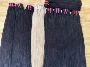 Direct d'usine Remy vietnamien en gros pour les extensions de cheveux humains de trame Genius - Product Image 3