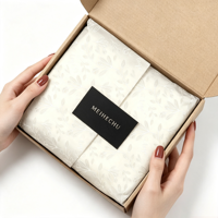 Étiquettes d'emballage cadeau en papier crépon biodégradable avec logo personnalisé pour vêtements, cosmétiques, chaussures, sous-vêtements, perruques