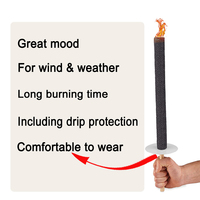 Torche à cire d'extérieur 45 cm 60 cm Protection contre les éclaboussures et la fonte 60 minutes 90 minutes Temps de combustion