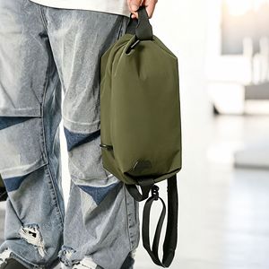 Sac de sport unisexe portable à fermeture éclair étanche, mini sac de gym décontracté en nylon, tendance et très vendu - Product Image 6