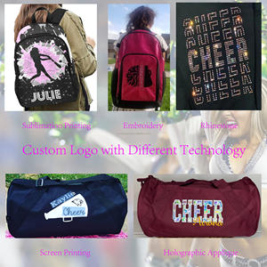 Sac à dos Cheer étincelant avec strass AB Bling Book Bag pour pom-pom girl Cheer Team Sacs à dos Black Cheer Bags pour athlètes - Product Image 2
