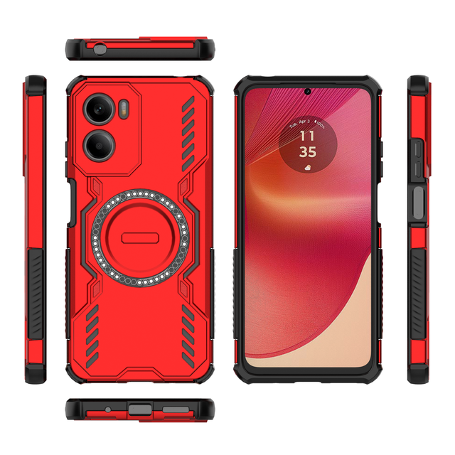 New Heat Dissipation Wing Shield Case Shell Airbag Anti-fall Drop Protection Protective Back Cover Case for Motorola Moto G05 4G