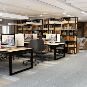 Alfombra Modular Comercial de Oficina, Moderna, Ecológica, de Nailon Antideslizante, con Diseño de Rompecabezas y Pelo Mediano - Product Image 3