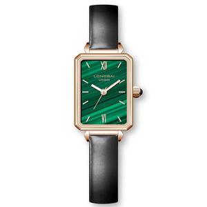 Ladies' sophisticated retro square <b>watch</b> with student-style design, elegant quartz waterproof <b>watch</b> - Product Image 1