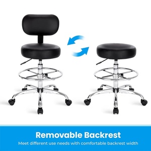 Zxm Factory 360 Degree <b>Rotate</b> Beauty Medical Office <b>Chair</b> Saddle Clinic Master Massage Manicure Swivel Work Adjustable Rolling - Product Image 4