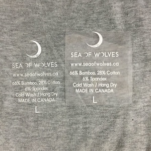 Logotipo personalizado Prensa de calor Lavado Cuidado Ropa Etiqueta Ropa de transferencia térmica Camiseta Hierro en Etiqueta de transferencia de calor para camisetas - Product Image 1