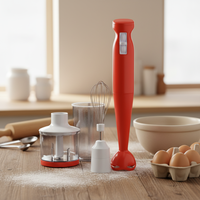 Mixeur Plongeant Multifonctionnel de Haute Qualité pour Cuisine, Ensemble Mixeur et Broyeur Manuel pour Fruits