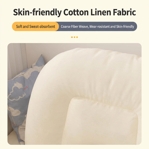 Sofá Puff Ovalado de Tela Europea Moderna, Sillón Reclinable de Una Plaza, Funda Extraíble, Cojín Suave para Sala de Estar, Dormitorio, Hotel - Product Image 4