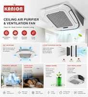 Climatiseur cassette R32 50Hz 220V 18000btu, climatisation de plafond, climatiseur central, climatiseur EU