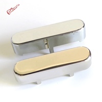 Donlis PC12 Chrome Closed Vintage TL Guitar Pickup Cover Brass Material Nickel Color for Neck Pickups