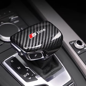 Nouvelle Vente Chaude : Cache-levier de vitesse en fibre de carbone, cadre et soufflet universels compatibles avec tous les modèles <span class=keywords><strong>Audi</strong></span> – Rétrofit/Amélioration - Product Image 4