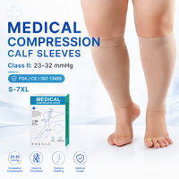 Manchons de compression médicalisés pour mollets, 20-30 mmHg, pour le soutien des jambes, le soulagement des varices, de la circulation et de l'enflure
