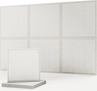 Panneau mural en PET décoratif moderne personnalisé en usine, panneau acoustique en polyester auto-adhésif insonorisant pour la maison, le bureau, le studio