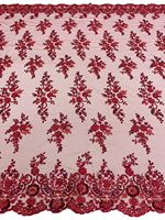 Européen et Américain Africain Moyen-Orient Maille Broderie Tissus Perles Perle Tube Fleur Broderie
