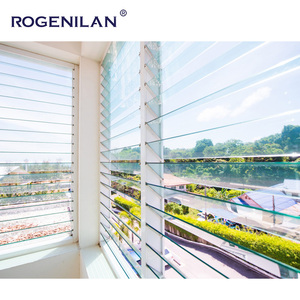 ROGENILAN, fournisseur chinois, fenêtre à persiennes en aluminium ventilée, double vitrage Low-E réglable, volets pour fenêtres - Product Image 5