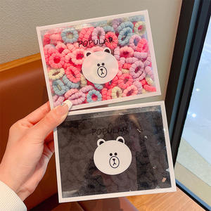 Fanyue gelato 150 pezzi una scatola di alta qualità orso legami di capelli resistente per bambine e bambini elisculanti per capelli corda per capelli all'ingrosso - Product Image 5