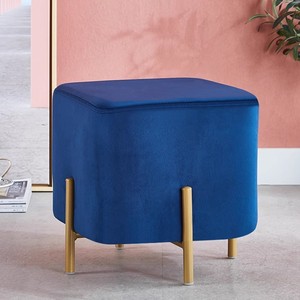 Hot Sale Nail Furniture Pedicure <b>Stool</b> for Person <b>Working</b> with Pedicure Sit and Meet Customer Luxury Golden Legs for Nail Bar - Product Image 4