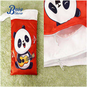 Borsa Riutilizzabile in Poliestere Resistente all'Acqua con Doppia Tasca 25*35cm, Motivi Leone, Panda, Scoiattolo, per Conservare Pannolini, Vestiti, Asciugamani per Bambini - Product Image 1