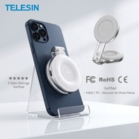 TELESIN lampu Ring swafoto ponsel magnetik, lampu pengisi Mini 3 mode dapat diisi ulang lipat 180 ° dengan cermin bawaan